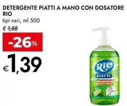 Bennet Detergente piatti a mano con dosatore RIO offerta