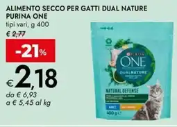 Bennet Alimento secco per gatti dual nature PURINA ONE offerta