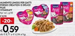 Bennet Alimento umido per gatti poésie création o délice plus VITAKRAFT offerta