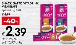 Bennet Snack gatto vitadrink VITAKRAFT offerta
