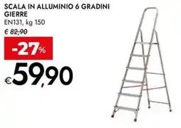 Bennet Scala in alluminio 6 gradini gierre offerta