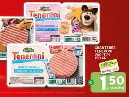 Extra Supermercati Granterre teneroni vari tipi offerta