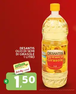 Extra Supermercati Desantis olio di semi di girasole offerta