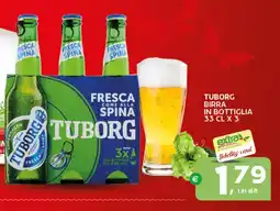 Extra Supermercati Tuborg birra in bottiglia offerta