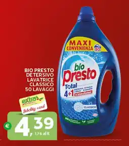 Extra Supermercati Bio presto detersivo lavatrice classico offerta