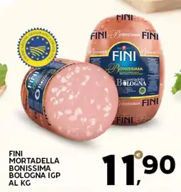 Extra Supermercati Fini mortadella bonissima bologna IGP offerta