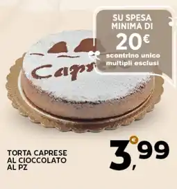 Extra Supermercati Torta caprese al cioccolato al pz offerta