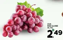Extra Supermercati UVA red globe al kg offerta