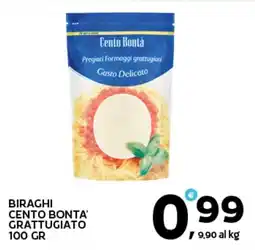 Extra Supermercati Biraghi cento bonta' grattugiato offerta