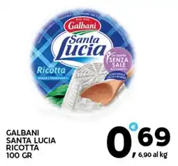 Extra Supermercati Galbani santa lucia ricotta offerta