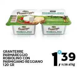 Extra Supermercati Granterre parmareggio robiolino con parmigiano reggiano offerta