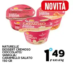 Extra Supermercati Naturelle dessert cremoso cioccolato/ vaniglia/ caramello salato offerta