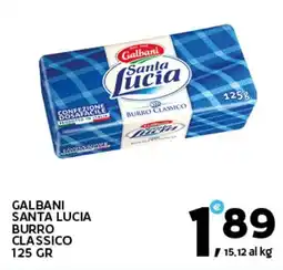 Extra Supermercati Galbani santa lucia burro classico offerta