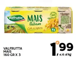 Extra Supermercati Valfrutta mais offerta