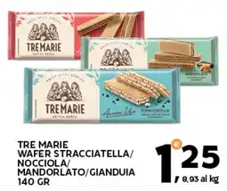 Extra Supermercati Tre marie tre marie wafer stracciatella/ nocciola/ mandorlato/gianduia offerta