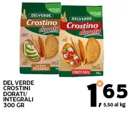 Extra Supermercati Delverde crostini dorati/ integrali offerta