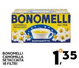 Extra Supermercati Bonomelli camomilla setacciata 18 filtri offerta