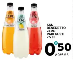 Extra Supermercati San benedetto zero vari gusti offerta