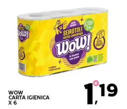 Extra Supermercati Wow carta igienica x 6 offerta