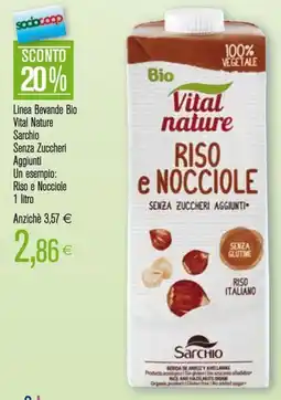 Coop Linea Bevande Bio Vital Nature Sarchio Senza Zuccheri offerta