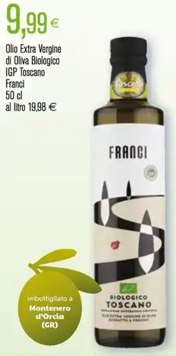 Coop Olio Extra Vergine di Oliva Biologico IGP Toscano Franci offerta
