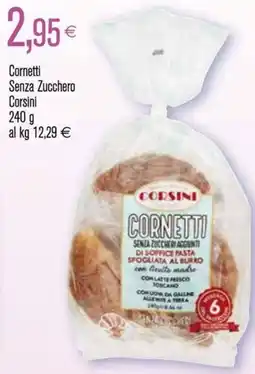 Coop Cornetti Senza Zucchero Corsini offerta