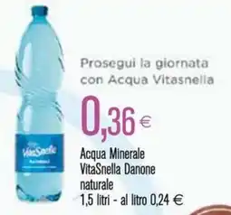 Coop Acqua Minerale VitaSnella Danone naturale offerta