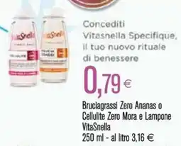 Coop Bruciagrassi Zero Ananas o Cellulite Zero Mora e Lampone VitaSnella offerta