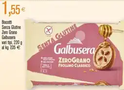 Coop Biscotti Senza Glutine Zero Grano Galbusera vari tipi offerta