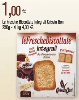 Coop Le Fresche Biscottate Integrali Grissin Bon offerta