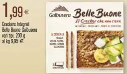 Coop Crackers Integrali Belle Buone Galbusera vari tipi offerta