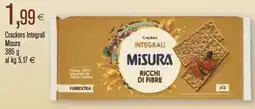 Coop Crackers Integrali Misura offerta
