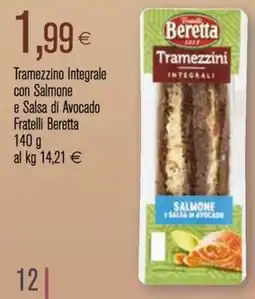 Coop Tramezzino Integrale con Salmone e Salsa di Avocado Fratelli Beretta offerta