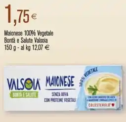 Coop Maionese 100% Vegetale Bontà e Salute Valsoia offerta