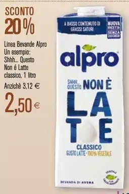 Coop Linea Bevande Alpro Un esempio: Shhh... Questo Non é Latte classico offerta