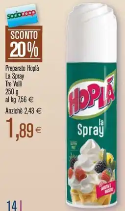 Coop Preparato Hoplà La Spray Tre Valli offerta