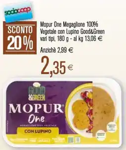 Coop Mopur One Megaglione 100% Vegetale con Lupino Good&Green vari tipi offerta