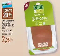 Coop Linea good&green mopur delicato offerta