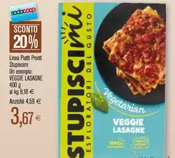 Coop Linea piatti pronti stupiscimi veggie lasagne offerta