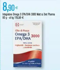 Coop Integratore Omega 3 EPA/DHA 3000 Matt & Diet Pharma offerta