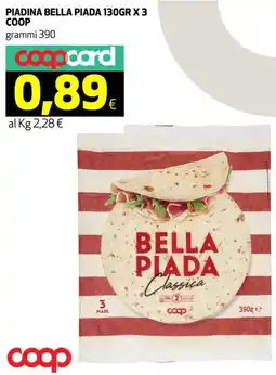 Ipercoop Piadina bella piada COOP offerta