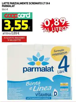 Ipercoop Latte parzialmente scremato PARMALAT offerta
