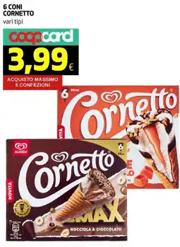 Ipercoop 6 coni CORNETTO offerta