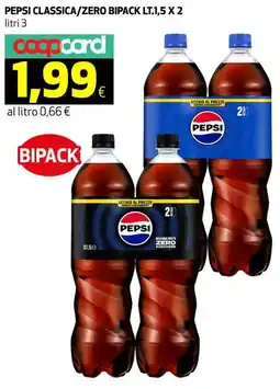 Ipercoop Pepsi classica/zero bipack offerta