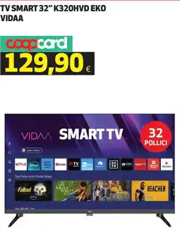 Ipercoop TVsmith smart 32" K320HVD EKO VIDAA offerta