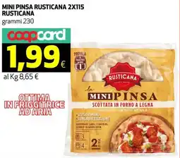 Ipercoop Mini pinsa rusticana RUSTICANA offerta