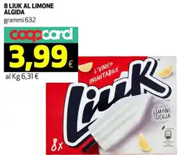 Ipercoop 8 liuk al limone ALGIDA offerta