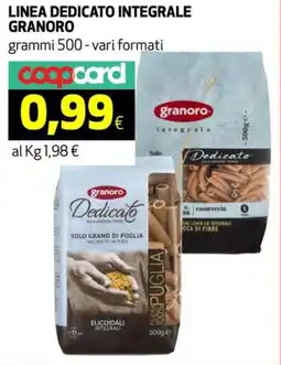 Ipercoop Linea dedicato integrale GRANORO offerta