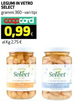 Ipercoop Legumi in vetro SELECT offerta