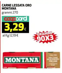 Ipercoop Carne lessata oro MONTANA offerta